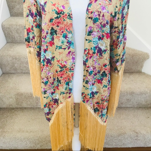 ASOS kimono floral size US 4 XS small NWT - Picture 2 of 8